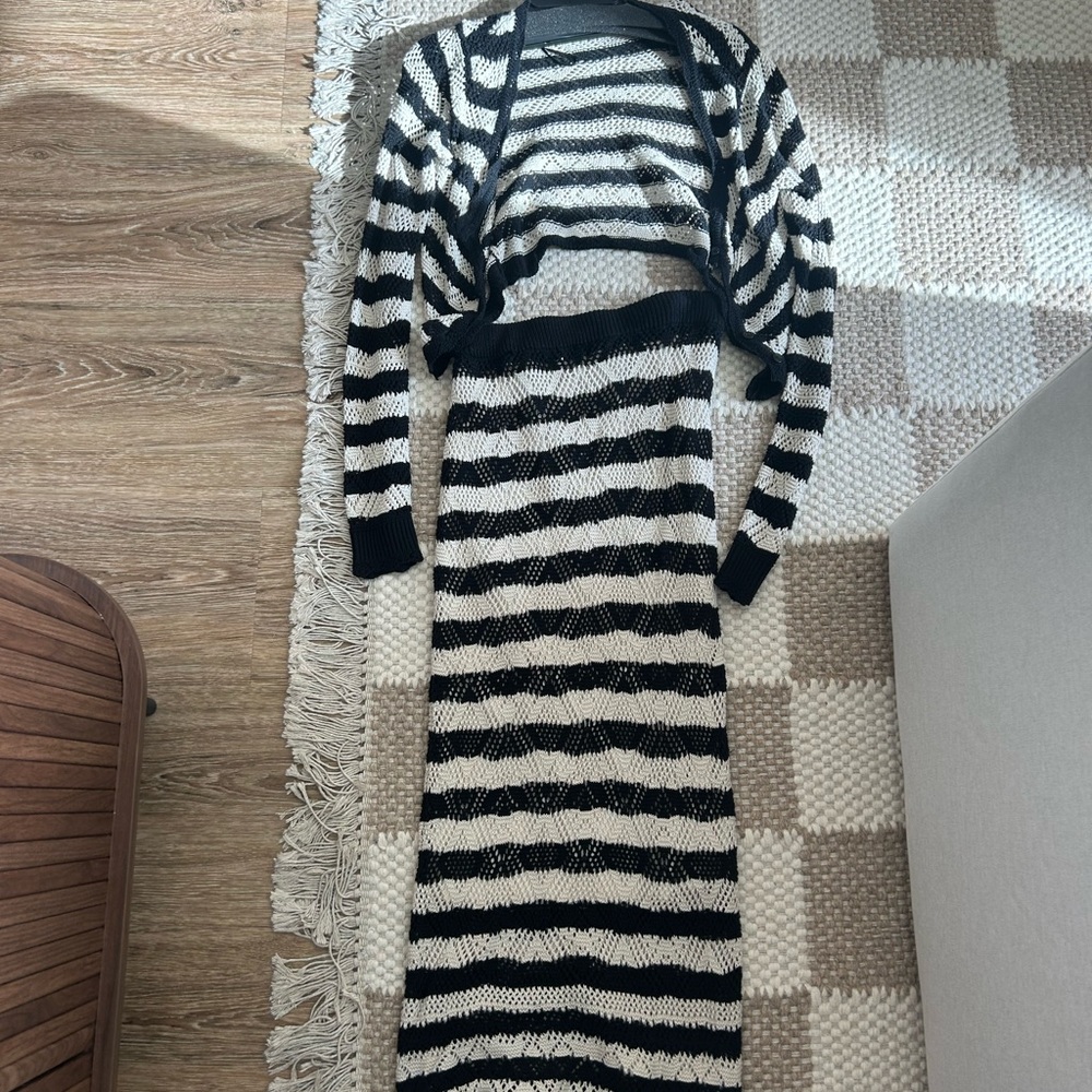 Black and White Striped set